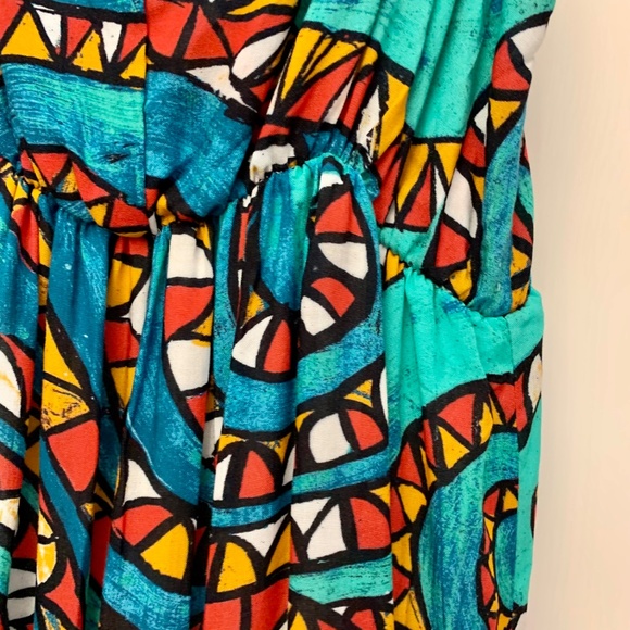 MAGARI Made In Italy Swirl Print Slip Maxi Dress Size M - Picture 7 of 13